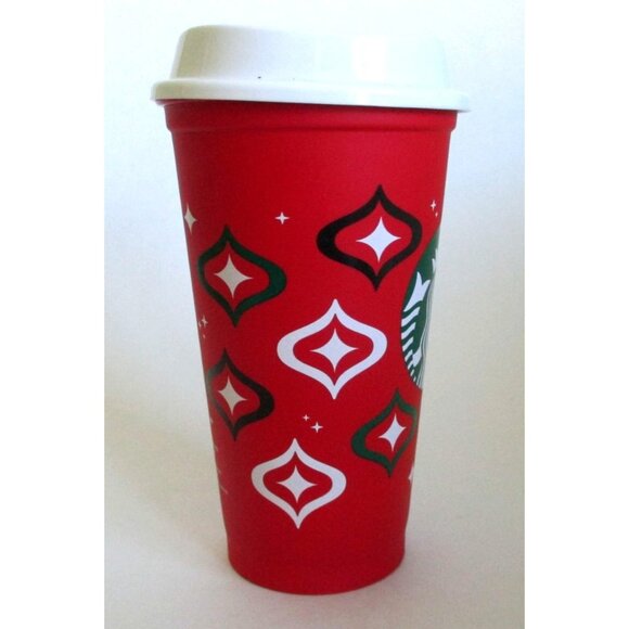 Starbucks Holiday 2023 Red Cup Day Reusable 16 oz Cup with Lid - Picture 2 of 6